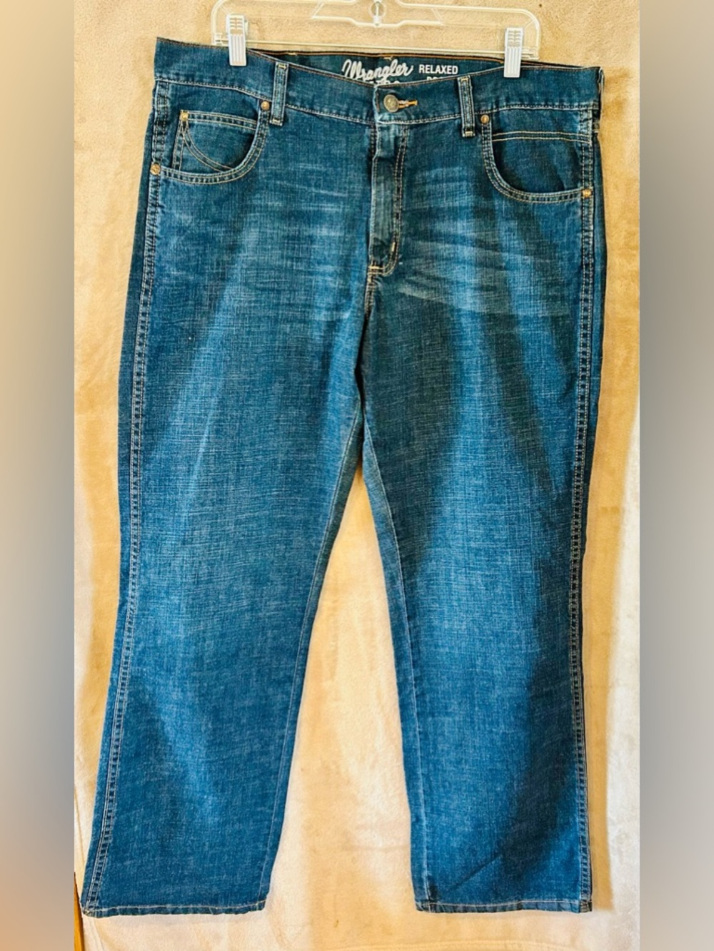 Wrangler Retro Relaxed Boot Jeans 36x32 Dark Wash Straight Western Denim